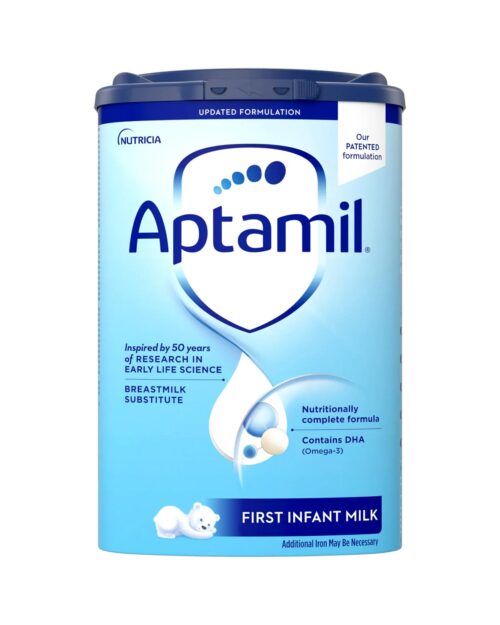 Aptamil First Powder Infant Formula with GOS_FOS, DHA, & HMO 3’GL, 28.2oz Canist