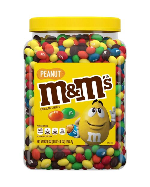 M&M's Peanuts Jar Pantry Size, 62 Ounce