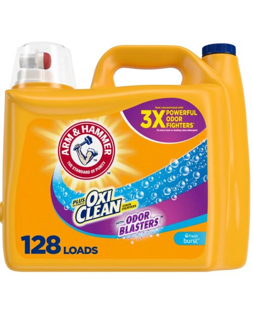 Arm & Hammer Plus OxiClean Odor Blaster Fresh Burst, 128 Loads Liquid Laundry De