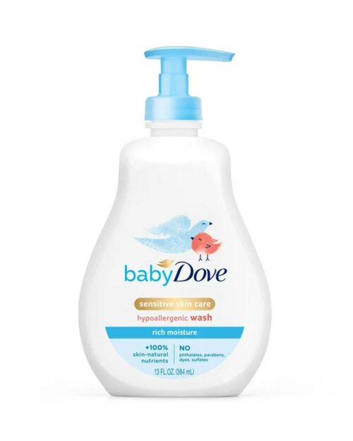 Baby Dove Sensitive Skin Care Liquid Baby Body Wash Rich Moisture, Hypoallergeni