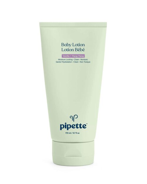 Pipette Hydrating Baby Lotion, Safe for Sensitive skin, Vanilla + Ylang Ylang, 5