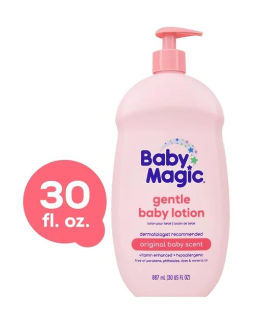Baby Magic Gentle Baby Lotion, Original Baby Scent, Hypoallergenic, 30 oz
