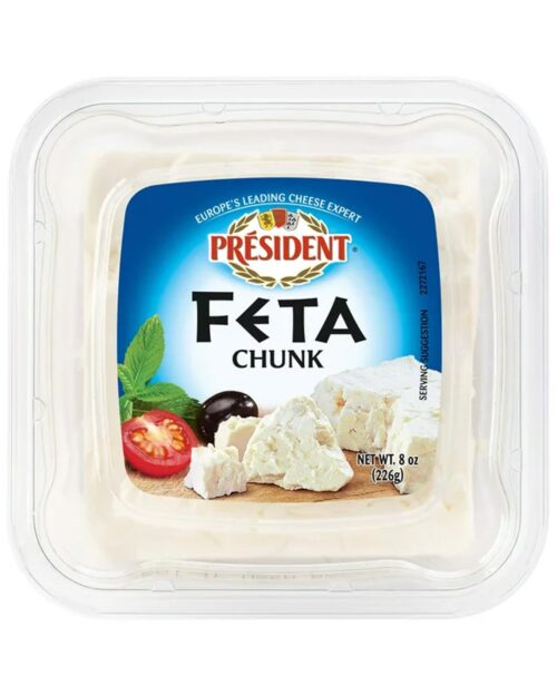 President All-Natural Feta Cheese Block, 8 oz