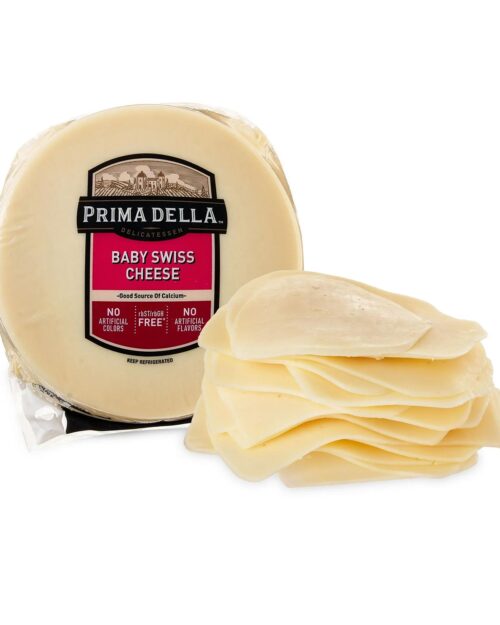 Prima Della Baby Swiss Cheese Wheel, Deli Sliced