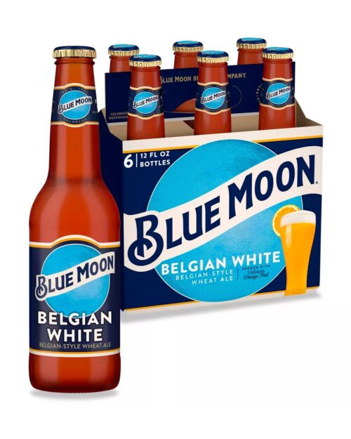 Blue Moon Belgian White Wheat Ale Beer - 6pk_12 fl oz Bottles