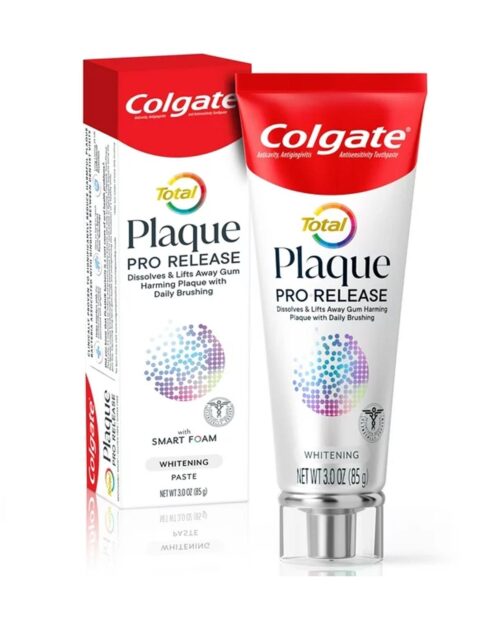 Colgate Total Plaque Pro Release Whitening Toothpaste, 3 Oz Tube