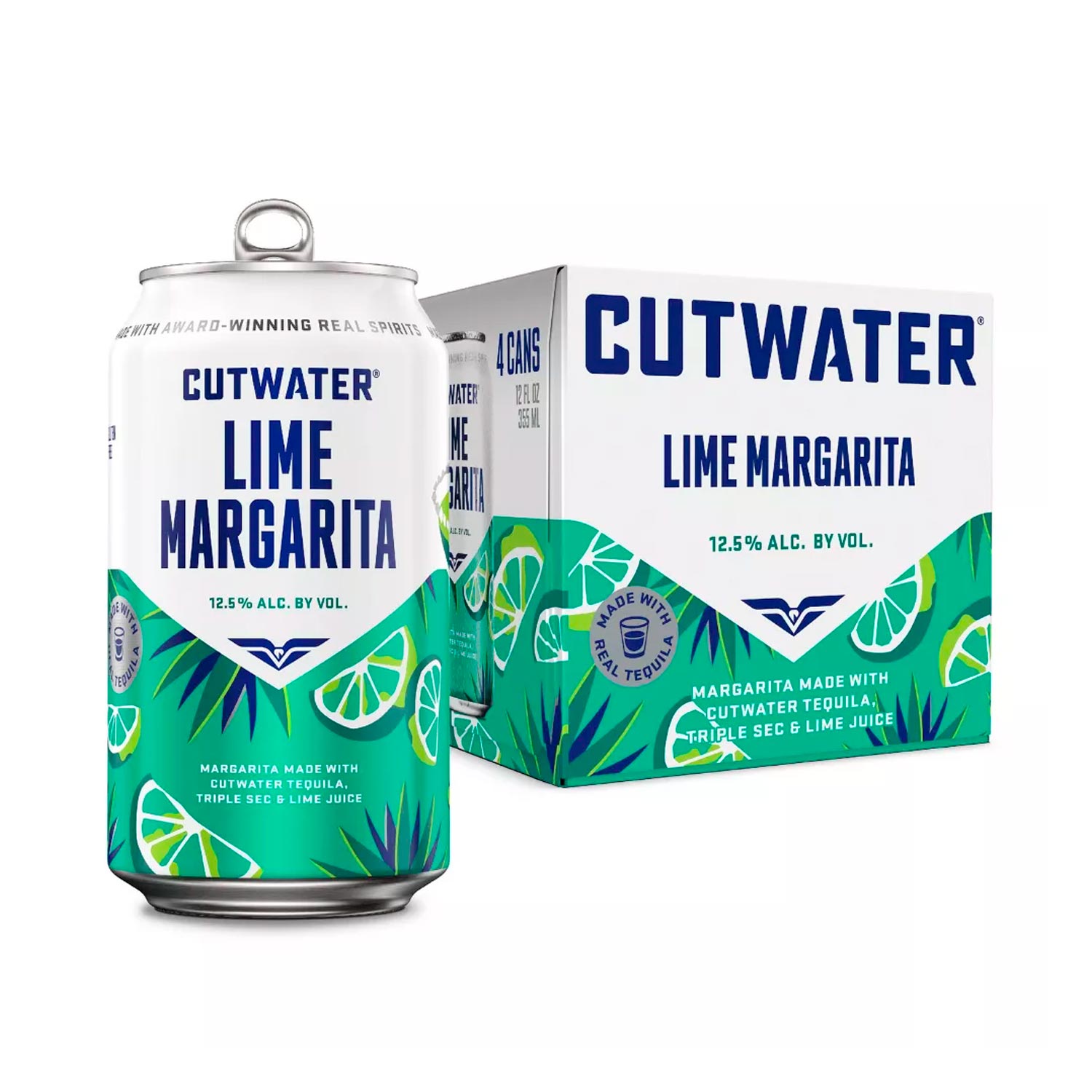Cutwater Lime Tequila Margarita Cocktail – 4pk_12 fl oz Cans