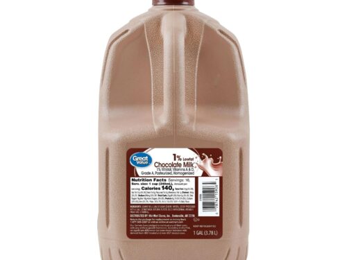 Great Value 1% Low Fat Chocolate Milk, Gallon, 128 fl oz