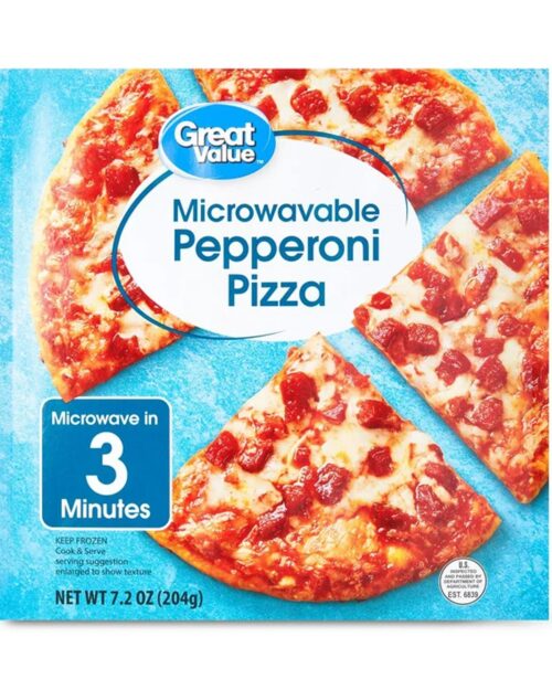 Great Value Classic Crust Pepperoni Microwave Frozen Pizza 7.2oz
