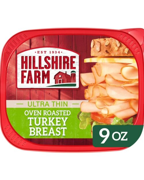 Hillshire Farm Sliced Oven Roasted Turkey Breast Deli Lunch Meat, 9 oz