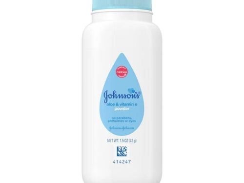 Johnson's Naturally Derived Cornstarch Baby Powder with Aloe & Vitamin E, 1.5 oz