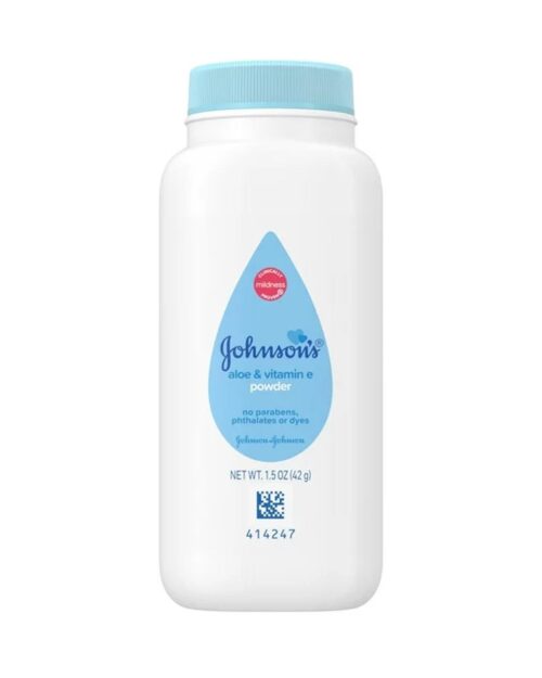 Johnson's Naturally Derived Cornstarch Baby Powder with Aloe & Vitamin E, 1.5 oz