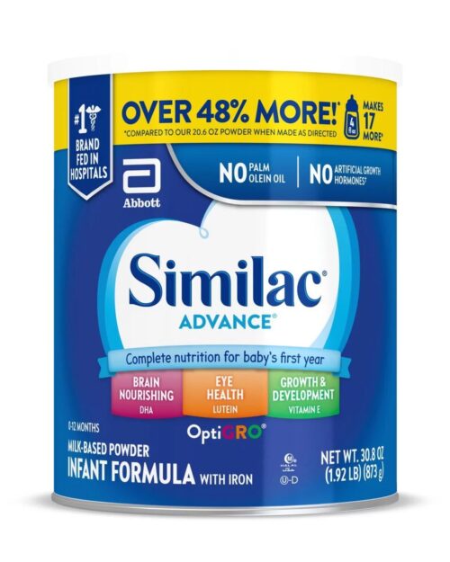 Similac® Advance®_ Powder Baby Formula with Iron, DHA, Lutein, 30.8-oz Value Can