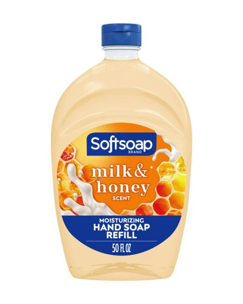 Softsoap Moisturizing Liquid Hand Soap Refill, Milk & Golden Honey Scent, 50 oz