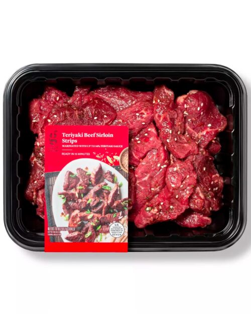 Teriyaki Beef Sirloin Strips - price per lb