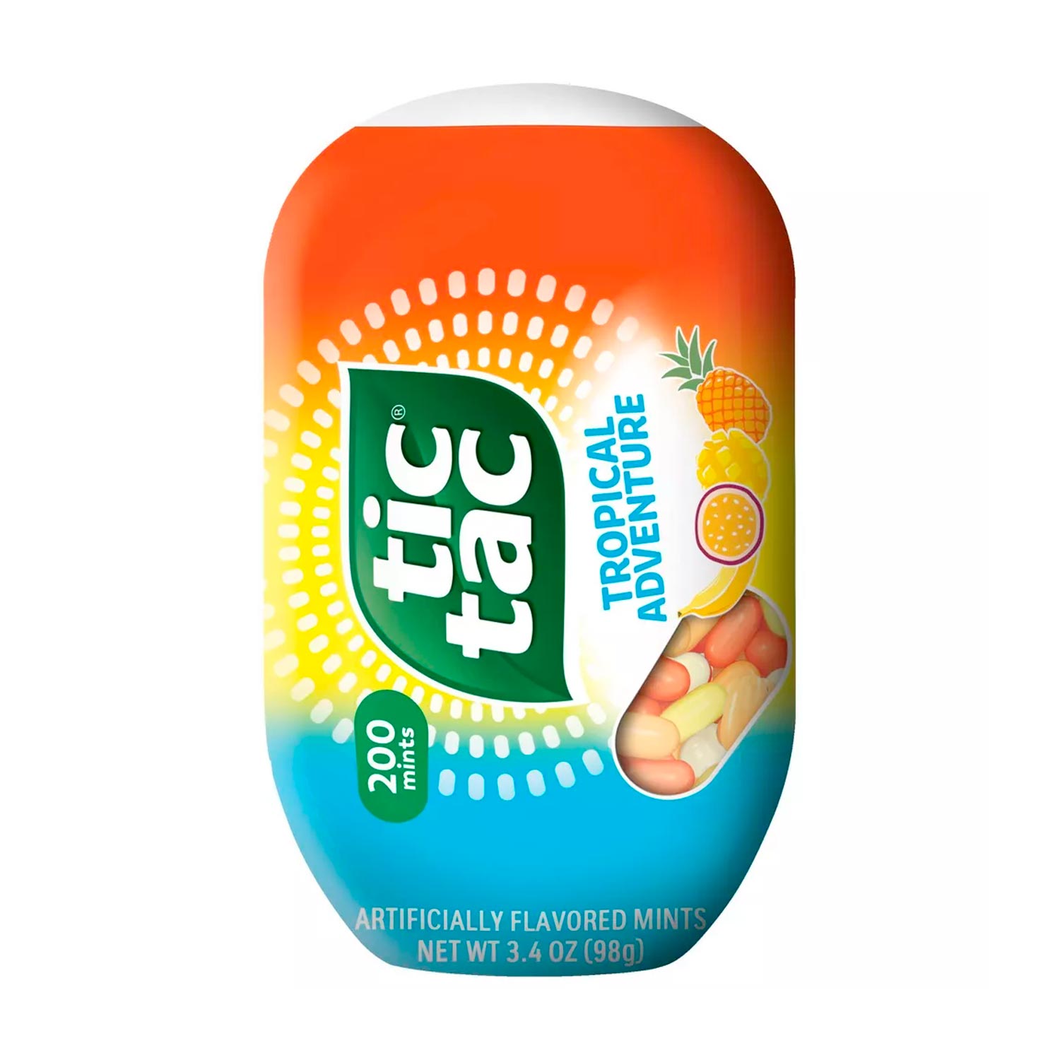Tic Tac Tropical Adventure 200ct Bottle Pack – 3.4oz