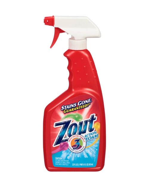 Zout Laundry Stain Remover, Foam Action, Triple Enzyme, 22 oz