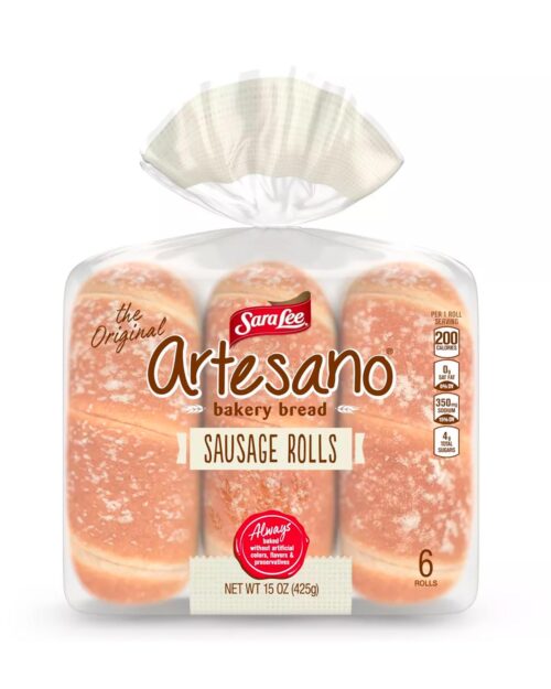 Sara Lee Artesano Sausage Rolls - 15oz