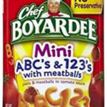 Chef Boyardee Mini ABC’s & 123’s with Meatballs