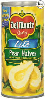 Del Monte Pear Halves Lite