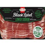 Hormel Black Label Lower Sodium Bacon.