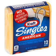 Kraft American Sliced Cheese, 8 Ounce — 12 per pkg