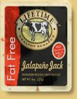 Lifetime Healthy Rewards Gluten Free Jalapeno Jack Cheese,	 8oz.