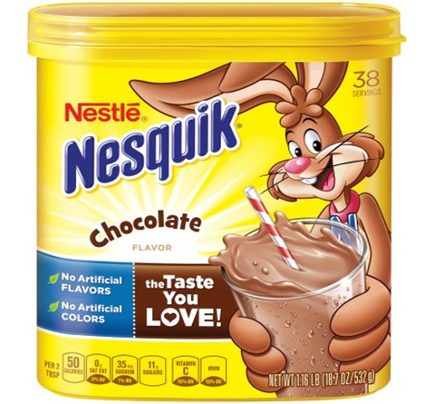 Nesquik Chocolate Powder Flavored