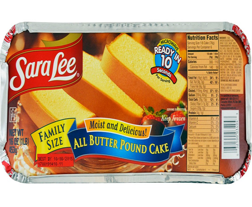 Sara Lee Pound Cake