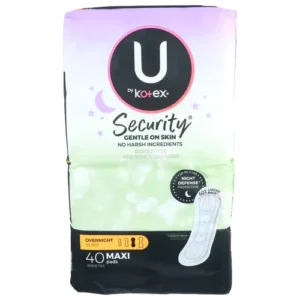 U by Kotex Clean & Secure Pads Overnight (44 ct)