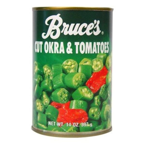 Bruce's Cut Okra With Tomatoes (14oz)