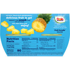 Dole Gel Pineapples(4.3 oz cups)