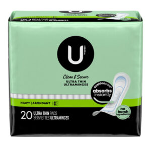 U by Kotex Clean & Secure Pads Overnight (20 ct)