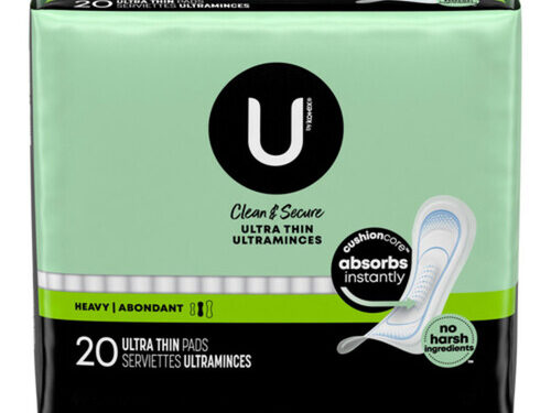 U by Kotex Clean & Secure Pads Overnight (20 ct)