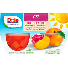 Dole Gel Peaches (4.3 oz cups)