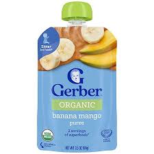 Gerber 2nd Organic Banana Mango 15 oz