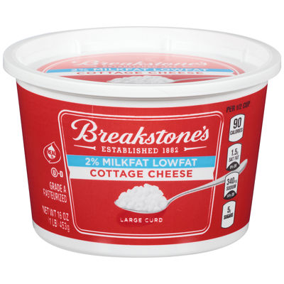 Breakstone’s 2% Milk fat Low fat Cottage Cheese