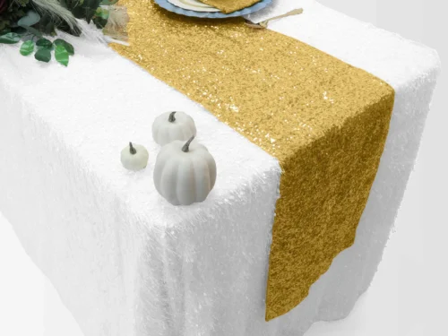 Gold Sequin Table Runner