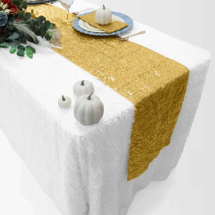Gold Sequin Table Runner